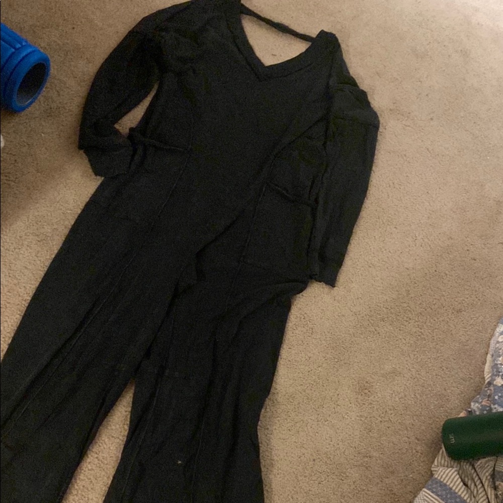 Free People Black Jumpsuit